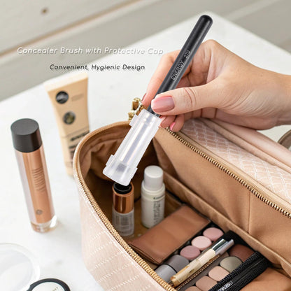 ENERGY Concealer Brush Under Eye Mini Angled Flat Top Kabuki Nose Contour Brush for Concealing Blending Setting Buffing with Powder Liquid Cream Cosmetic Pro Small Makeup Foundation brushes 270 - dailyvitalstore