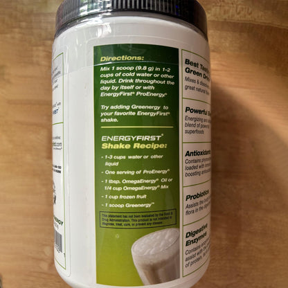 EnergyFirst Energize and Detoxify Greenergy Organic Superfood Powder - Vegan, Gluten-Free, Sugar-Free, Non-GMO - 30 Servings for Daily Energy & Immunity Boost! - dailyvitalstore