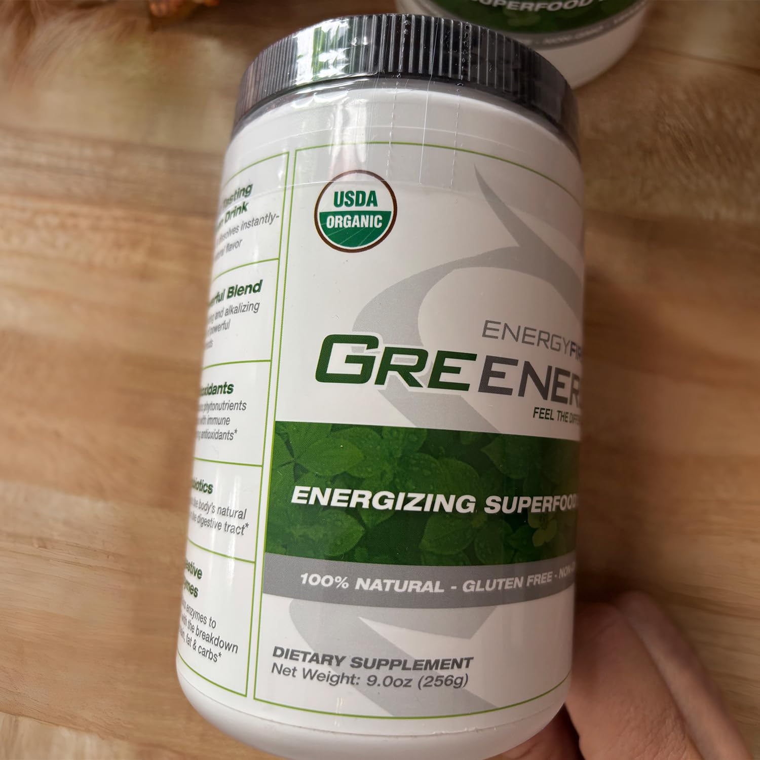 EnergyFirst Energize and Detoxify Greenergy Organic Superfood Powder - Vegan, Gluten-Free, Sugar-Free, Non-GMO - 30 Servings for Daily Energy & Immunity Boost! - dailyvitalstore