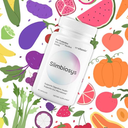 envitamin Slimbiosys Ultra Probiotic Capsule - Pre & Probiotics for Women & Men - Support Your Microbiome - dailyvitalstore