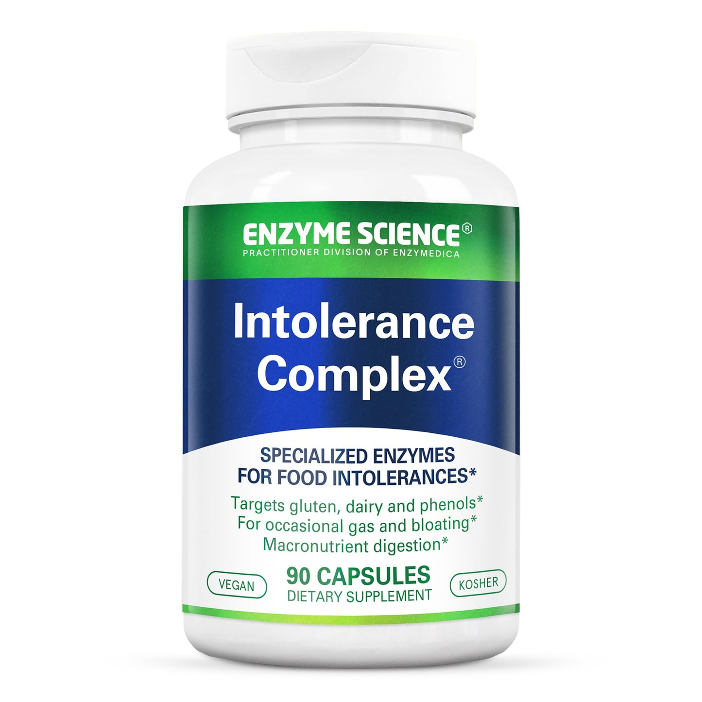 Enzyme Science Intolerance Complex, 90 Capsules Comprehensive Support for Common Digestive Sensitivities Gluten, Casein, Phenol Sensitivities - dailyvitalstore