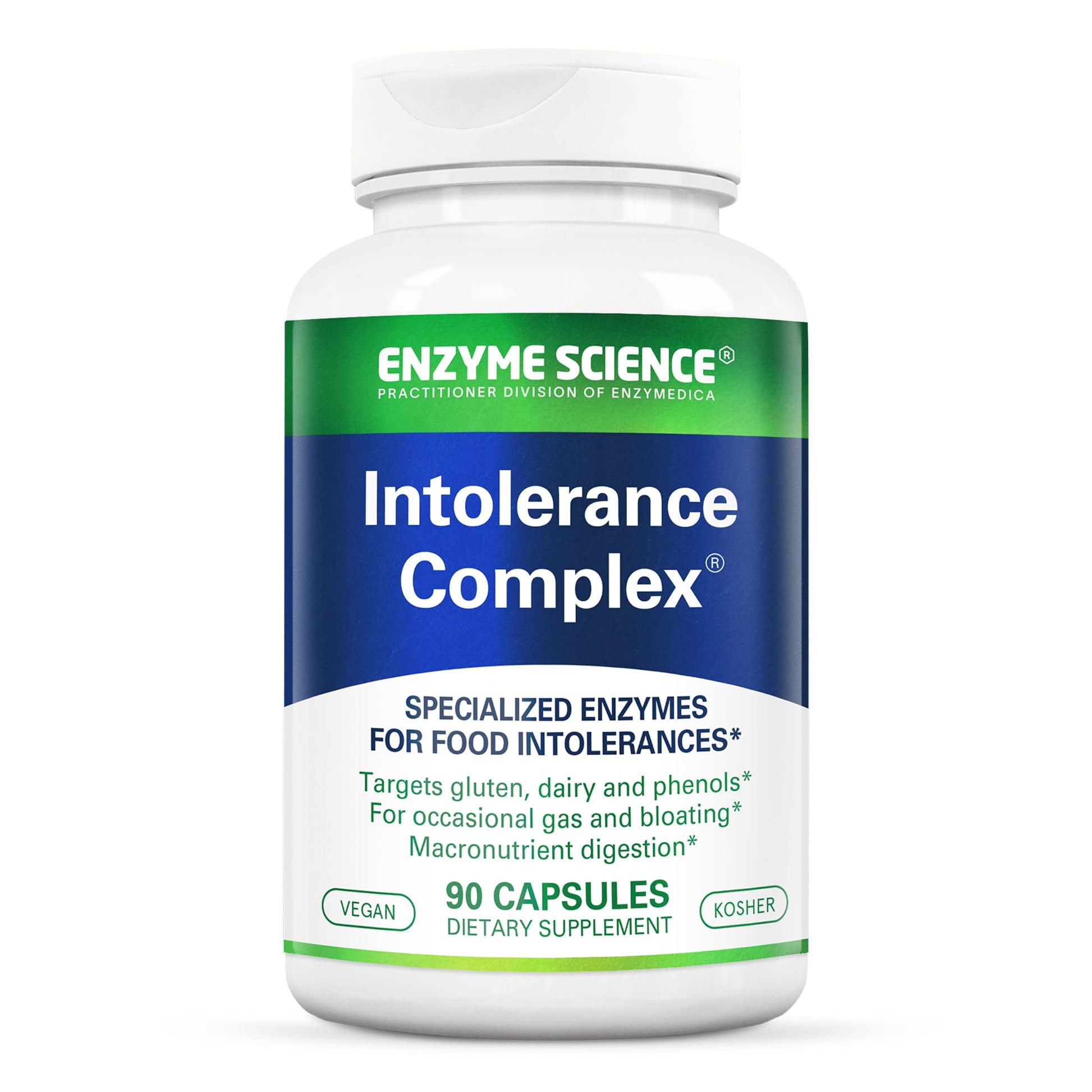 Enzyme Science Intolerance Complex, 90 Capsules Comprehensive Support for Common Digestive Sensitivities Gluten, Casein, Phenol Sensitivities - dailyvitalstore