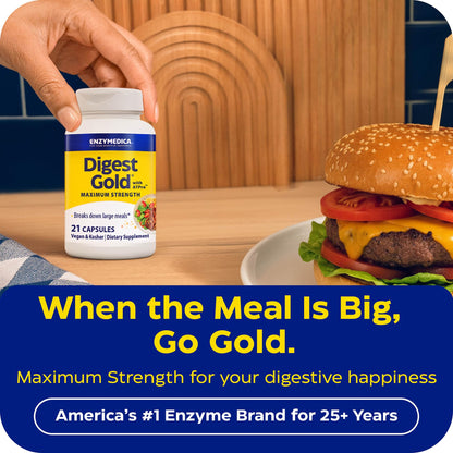 Enzymedica, Digest Gold to Go Pillbox, 21 Capsules - dailyvitalstore