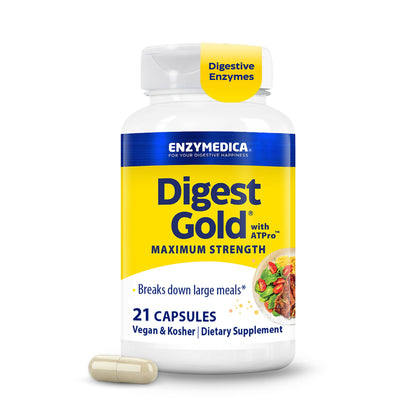 Enzymedica, Digest Gold to Go Pillbox, 21 Capsules - dailyvitalstore
