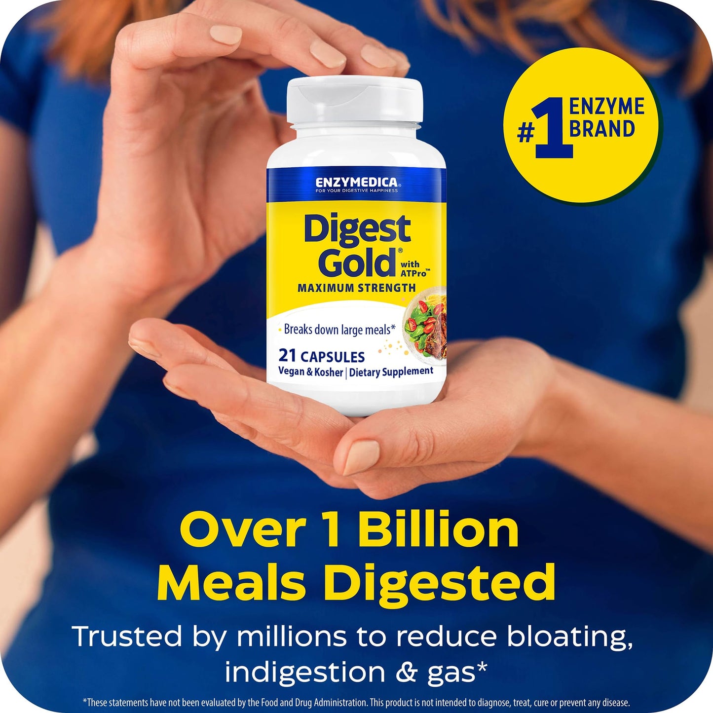 Enzymedica, Digest Gold to Go Pillbox, 21 Capsules - dailyvitalstore