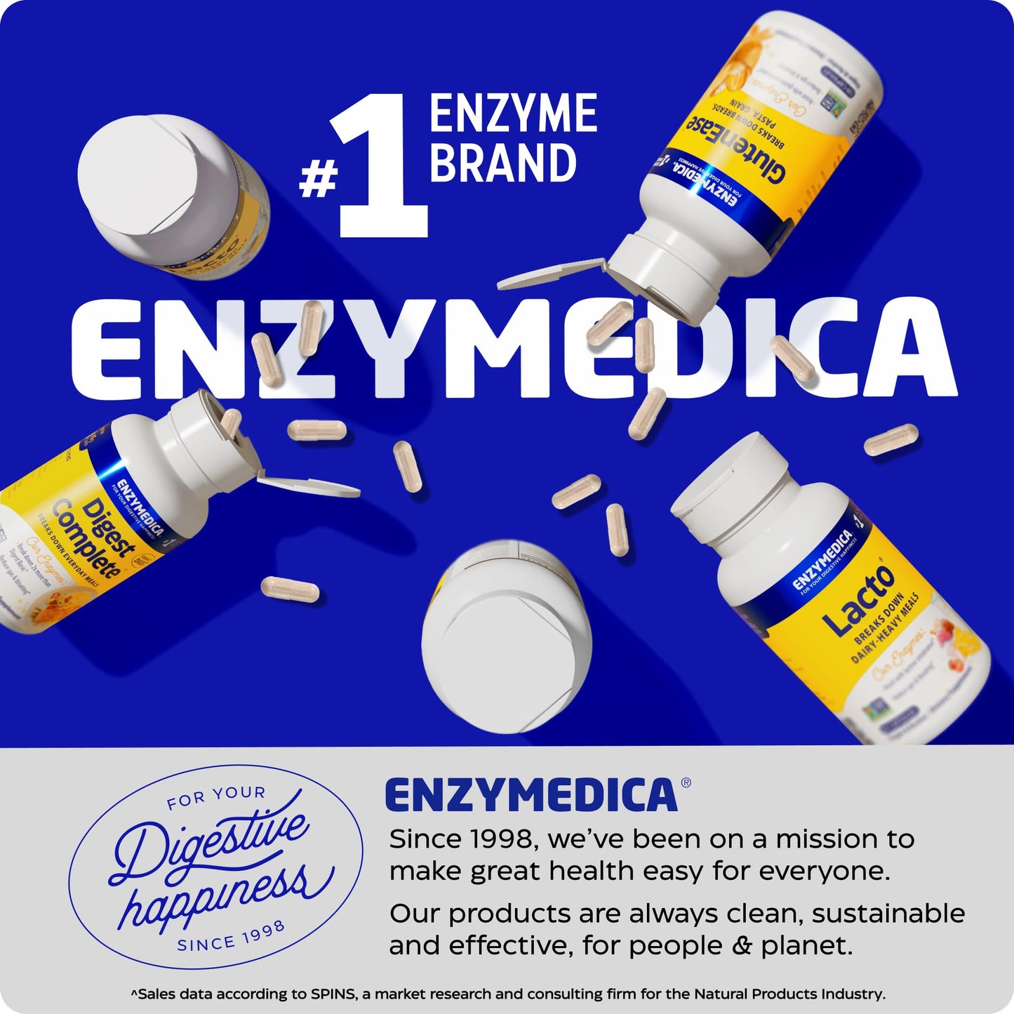 Enzymedica GlutenEase - Digestive Enzyme Supplement for Women & Men, Gluten & Casein Sensitivity Support, Enzymes for Digestion & Gut Health - dailyvitalstore