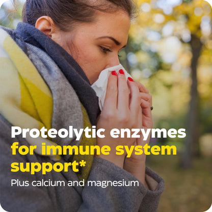 Enzymedica Immune Defense Regular Strength Caps - Proteolytic Enzyme Supplement for Men & Women, Immune Health Support Supplement with Protease, Catalase, Serrapeptase & Mucolase, Vegan - 180 Capsules - dailyvitalstore