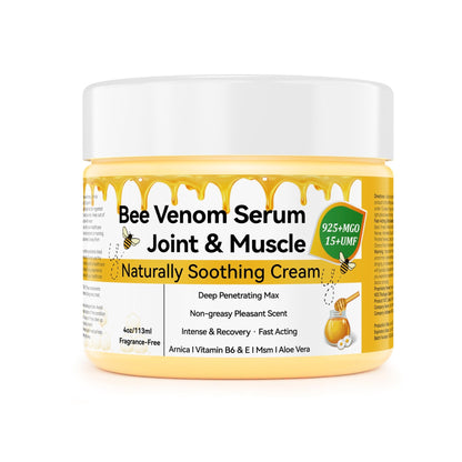 EOIK Bee Venom Muscle Bone Cream, Fast Acting, Relief for Back, Neck, Hand, Feet, Knee, Muscle, Shoulder, Topical, Wrist, Elbow, Hip, Nerve, Plantar, Ankle, Foot Discomfort, Vitamin B6 - dailyvitalstore