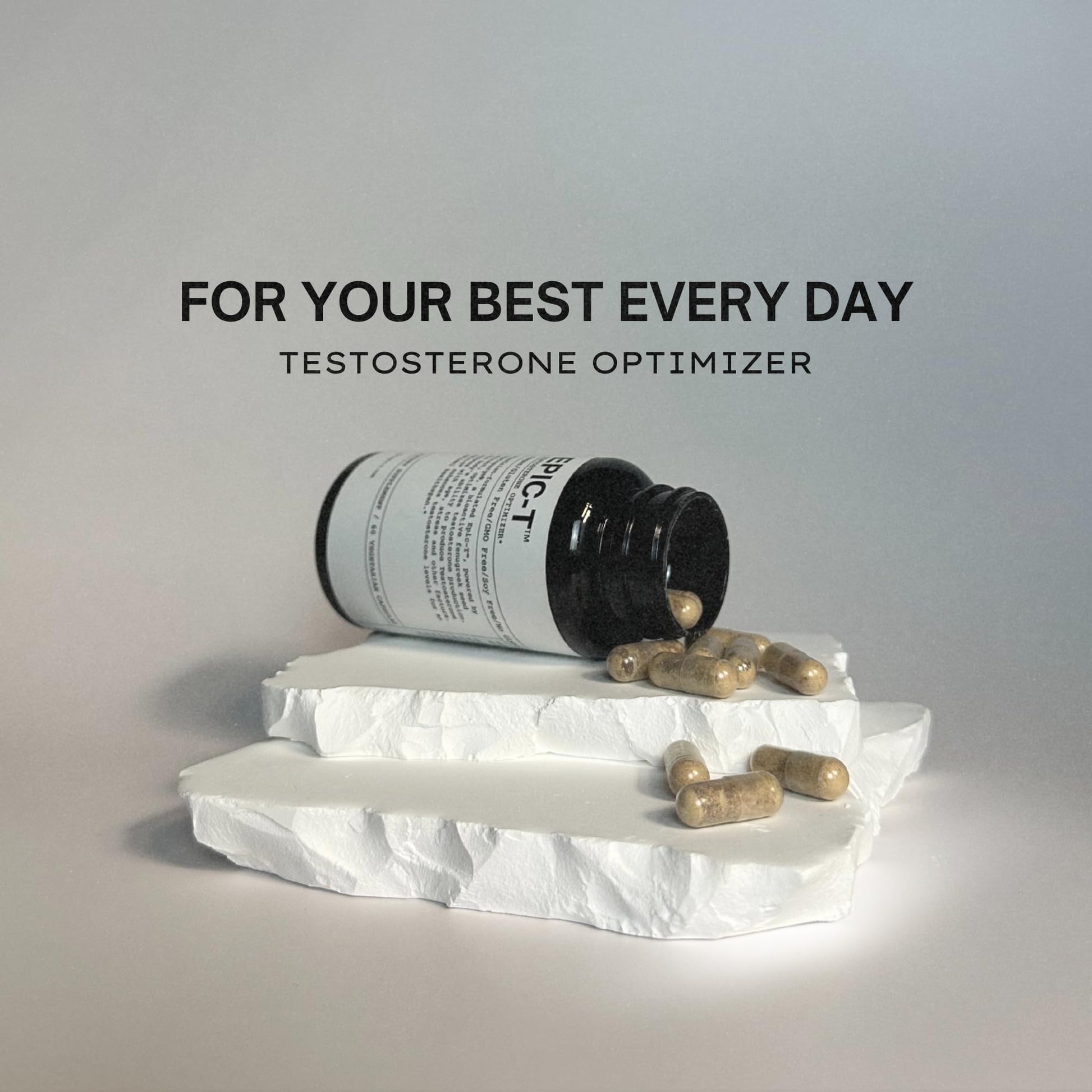 EPIC-T Testosterone Support Supplement for Men | Plant-Based Formula with Testosurge, B-Complex, B12, Zinc & Boron | Vegan, Non-GMO Daily Support - dailyvitalstore