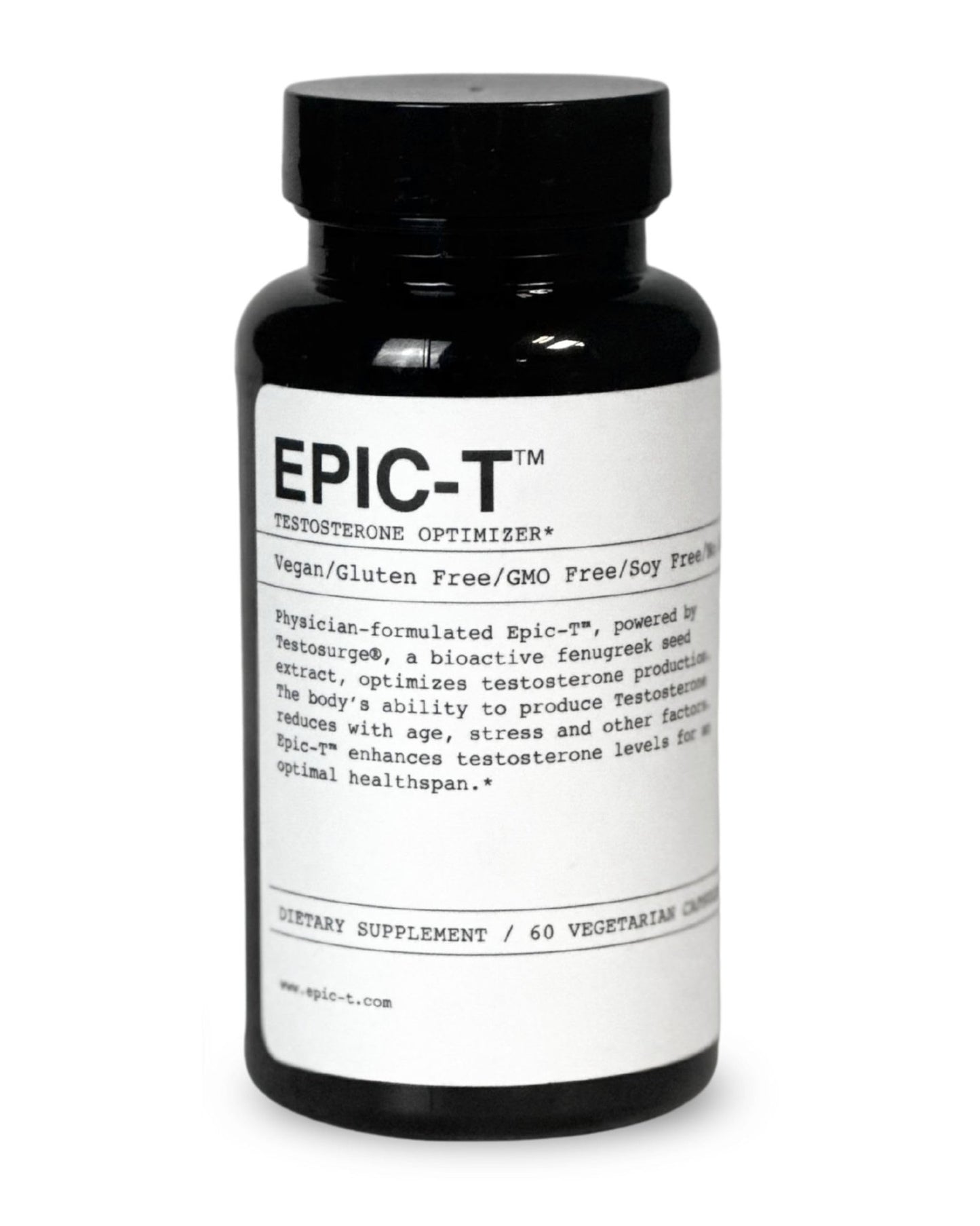 EPIC-T Testosterone Support Supplement for Men | Plant-Based Formula with Testosurge, B-Complex, B12, Zinc & Boron | Vegan, Non-GMO Daily Support - dailyvitalstore