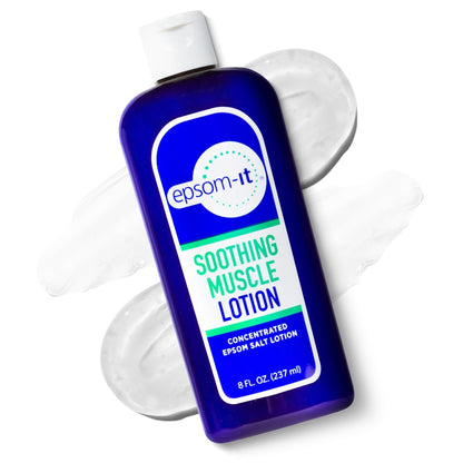 Epsom-It Soothing Muscle Magnesium Lotion – Epsom Salt Topical Cream with Arnica and Magnesium Sulfate - Designed for Muscle Stiffness, Leg Cramps, Feet, Knees and Achy Feet - 8.0 oz - dailyvitalstore