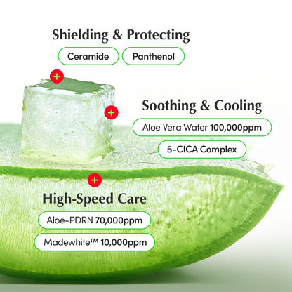 EQQUALBERRY ALOE PDRN Calming Cream | 7% Aloe PDRN & 10% Aloe Vera Water + 5-Cica | Cooling Gel Moisturizer for Oily Skin, Barrier Repair & Blemish Marks - dailyvitalstore