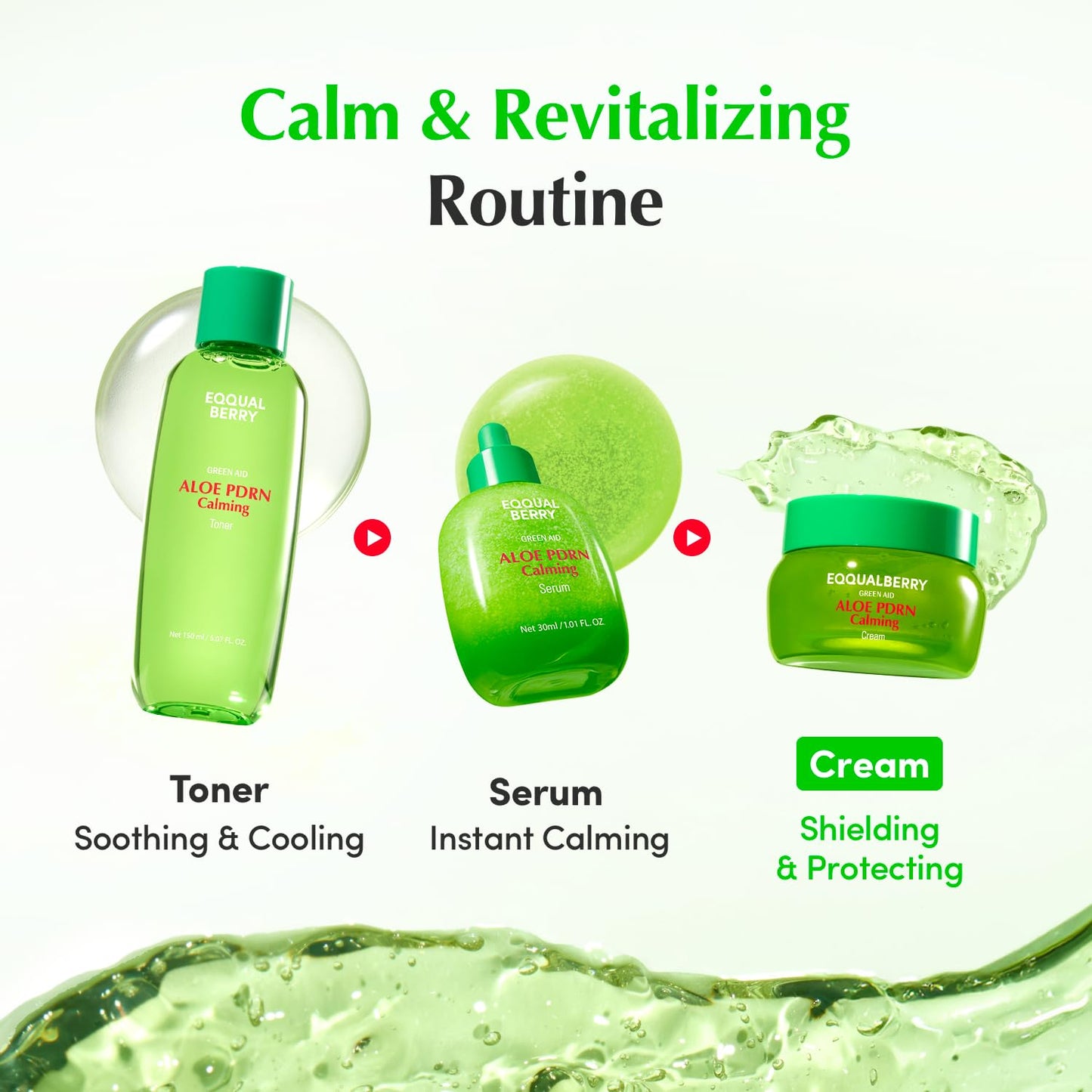 EQQUALBERRY ALOE PDRN Calming Cream | 7% Aloe PDRN & 10% Aloe Vera Water + 5-Cica | Cooling Gel Moisturizer for Oily Skin, Barrier Repair & Blemish Marks - dailyvitalstore