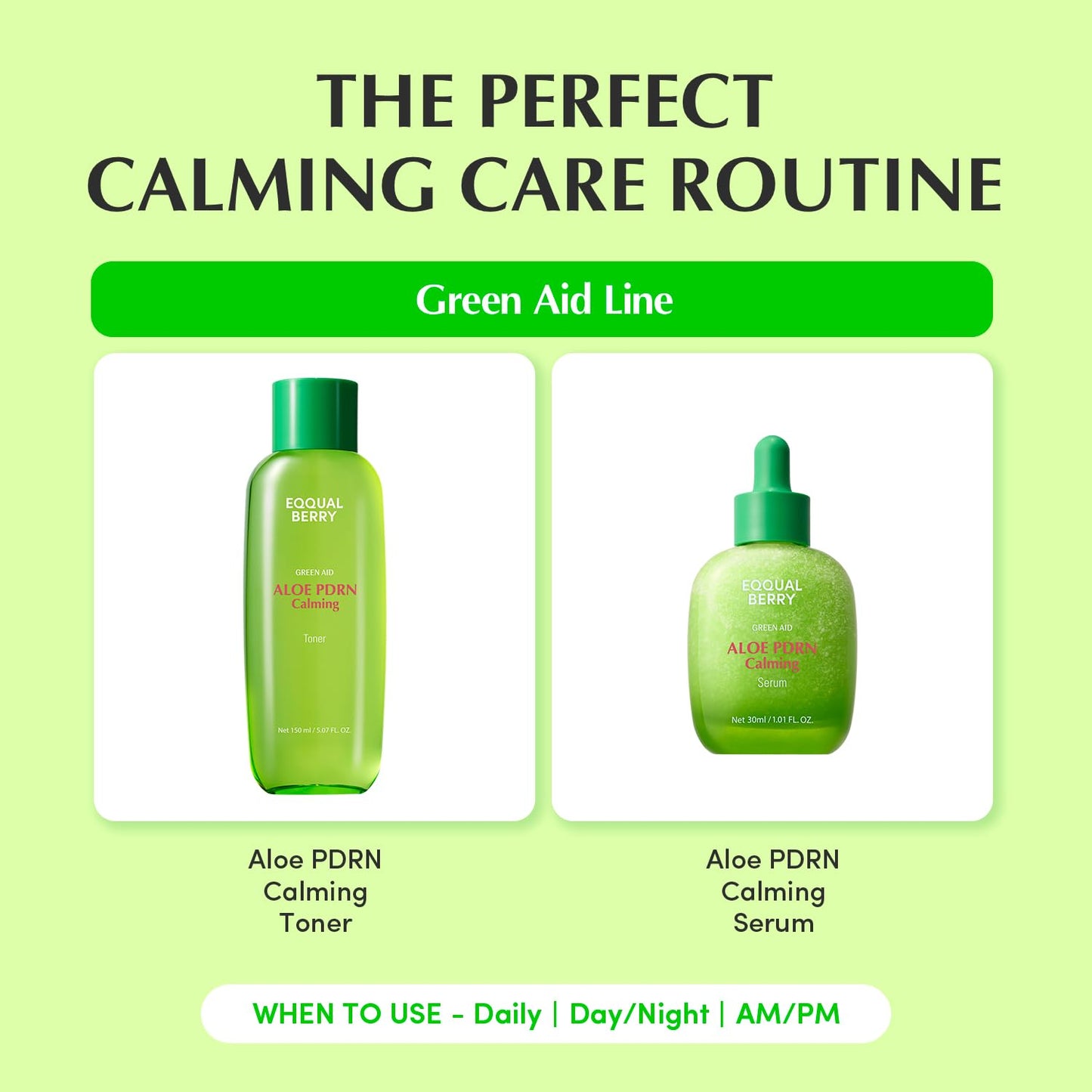 EQQUALBERRY Aloe PDRN Calming Toner, for Sensitive, | Instant Relief & Cooling | Non-Comedogenic & Fungal Acne Safe, Skin Barrier Repair - dailyvitalstore