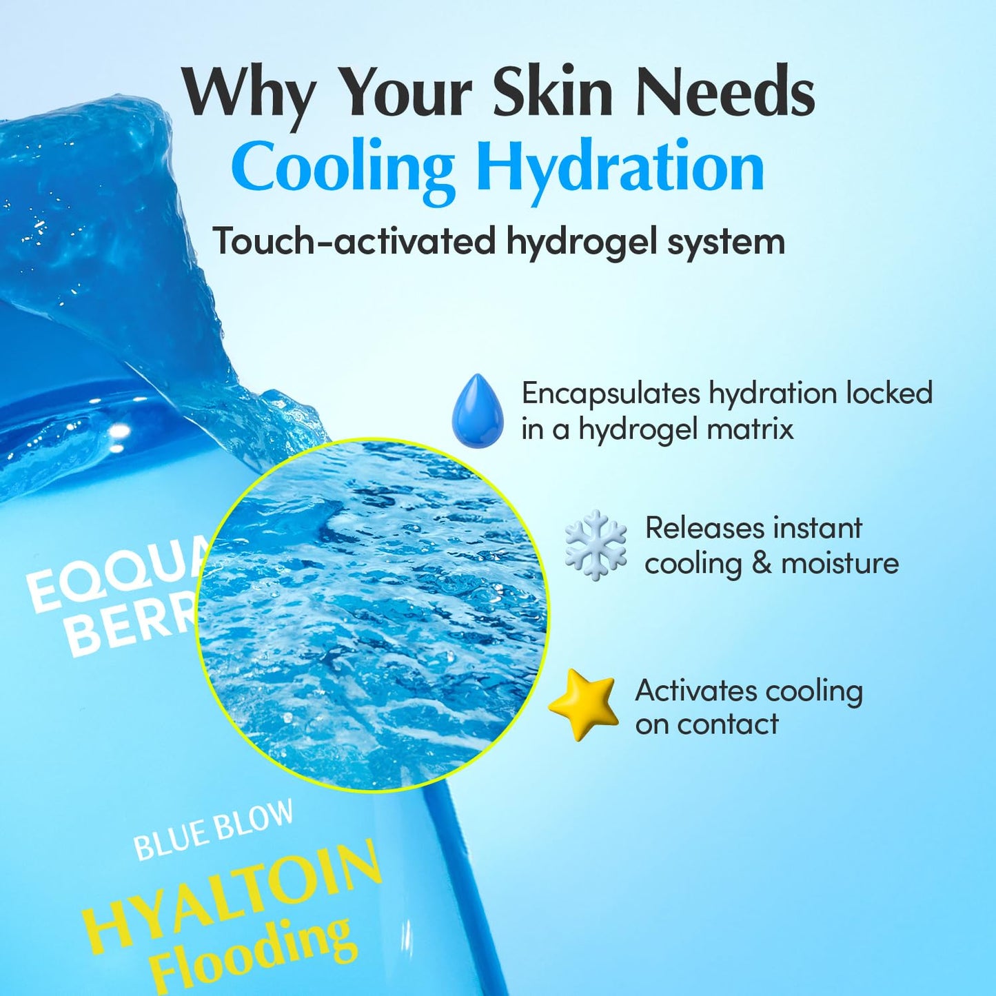 EQQUALBERRY Hyaltoin Flooding Toner | Moisture-Rich Hydrogel Toner for Deep Hydration | Cooling Essence Texture | Hyaluronic Acid & Ectoin - dailyvitalstore