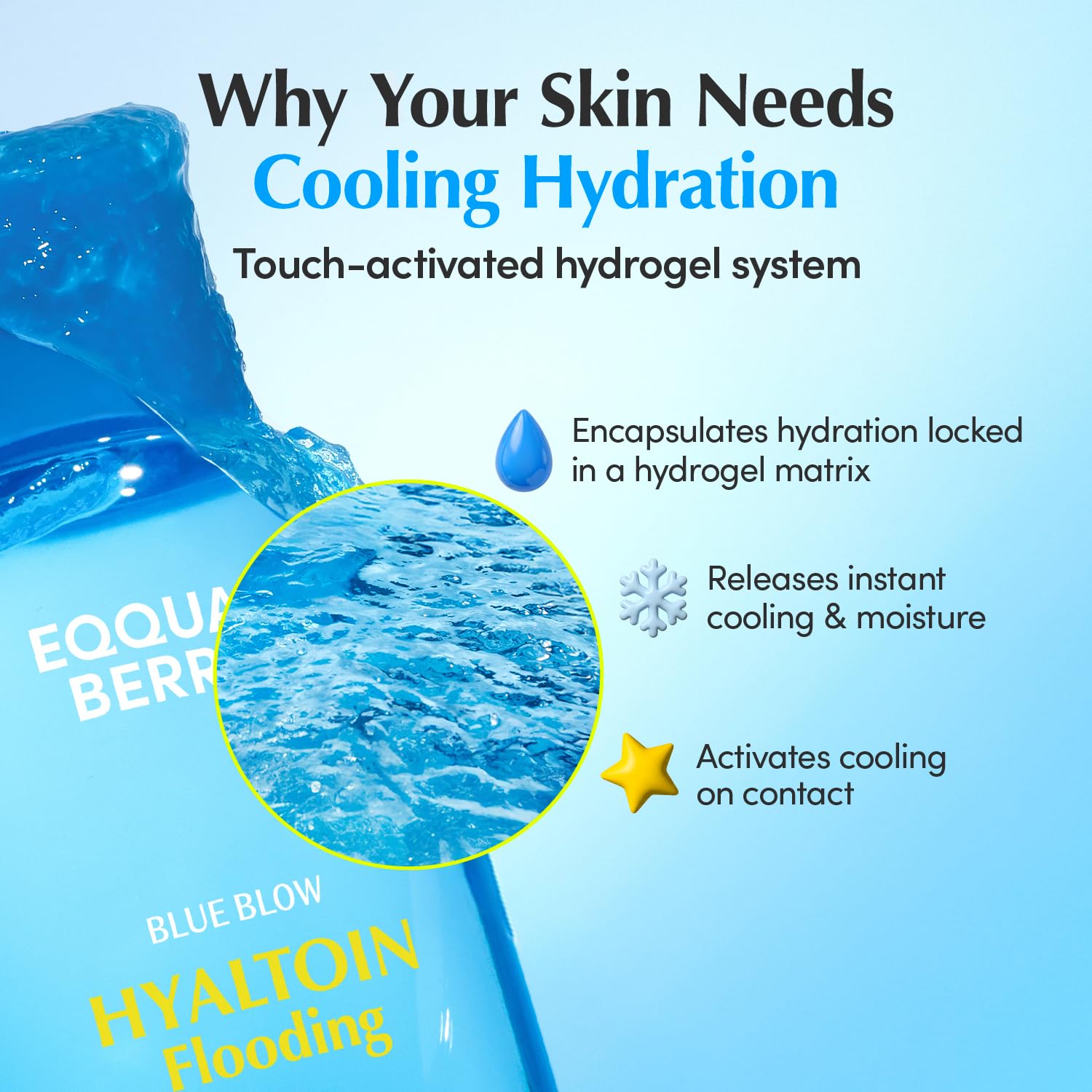 EQQUALBERRY Hyaltoin Flooding Toner | Moisture-Rich Hydrogel Toner for Deep Hydration | Cooling Essence Texture | Hyaluronic Acid & Ectoin - dailyvitalstore