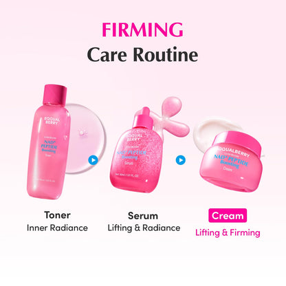 EQQUALBERRY NAD+ Peptide Boosting Cream Double Pack | NAD+ 5% & 13 Peptides Anti-Aging Korean Skincare Face & Body Cream | Firming & Lifting Pink Neck Cream - dailyvitalstore