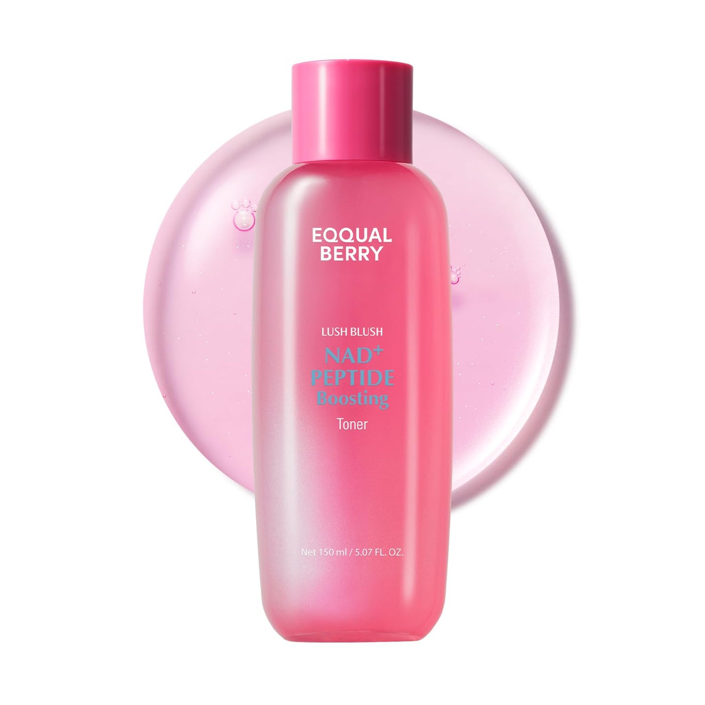 EQQUALBERRY NAD+ Peptide Boosting Toner – NAD+ 5% & 13 Peptides Anti-Aging Korean Skincare Hydrating Face Toner | Firming & Lifting Pink NAD - dailyvitalstore