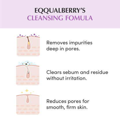 EQQUALBERRY Purple Rice Pore Purifying Pack Cleanser - Dual-Use Clay Mask & Foam Cleanser | Deep Cleansing for Pore Care & Skin Prep | AHA+BHA+PHA - dailyvitalstore