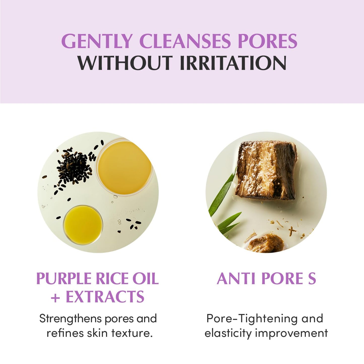 EQQUALBERRY Purple Rice Pore Smoothing Cleansing Oil – Deep Cleansing for Pores & Blackheads | Korean Oil Cleanser for Face & Makeup Remover - dailyvitalstore