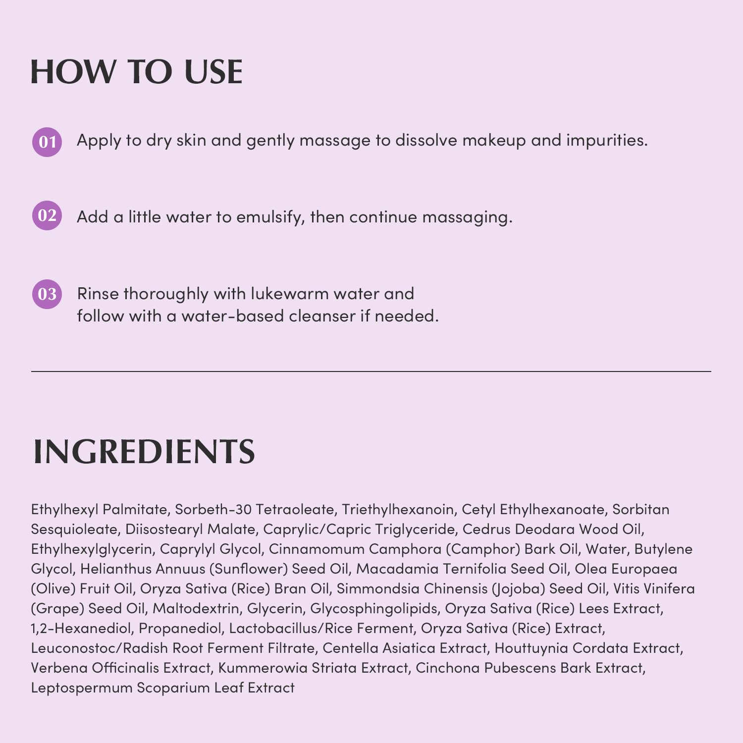 EQQUALBERRY Purple Rice Pore Smoothing Cleansing Oil – Deep Cleansing for Pores & Blackheads | Korean Oil Cleanser for Face & Makeup Remover - dailyvitalstore