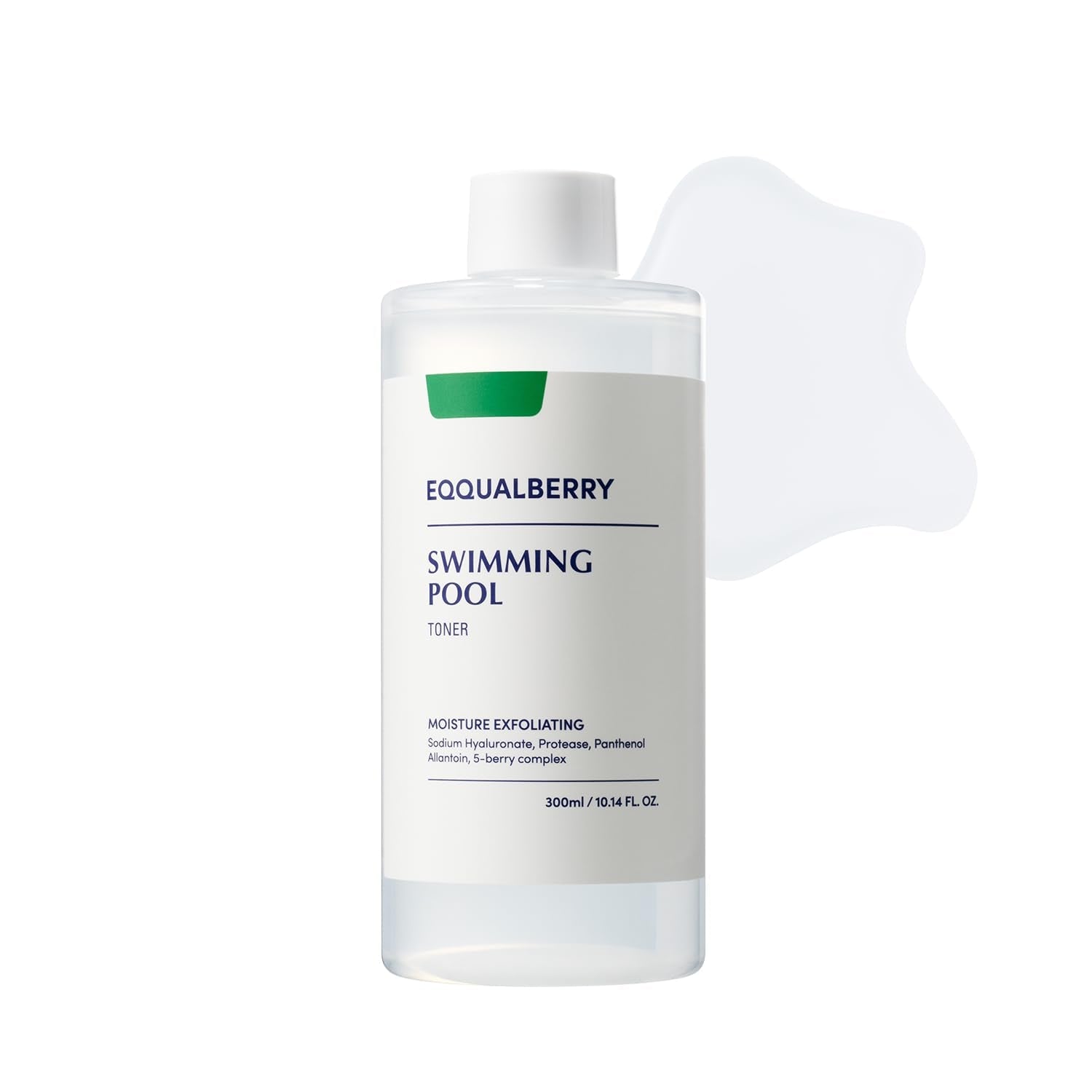 EQQUALBERRY Swimming Pool Toner - Korean Toner for Daily Exfoliating & Deep Hydration with Natural Enzyme Protease & Hyaluronic Acid - dailyvitalstore