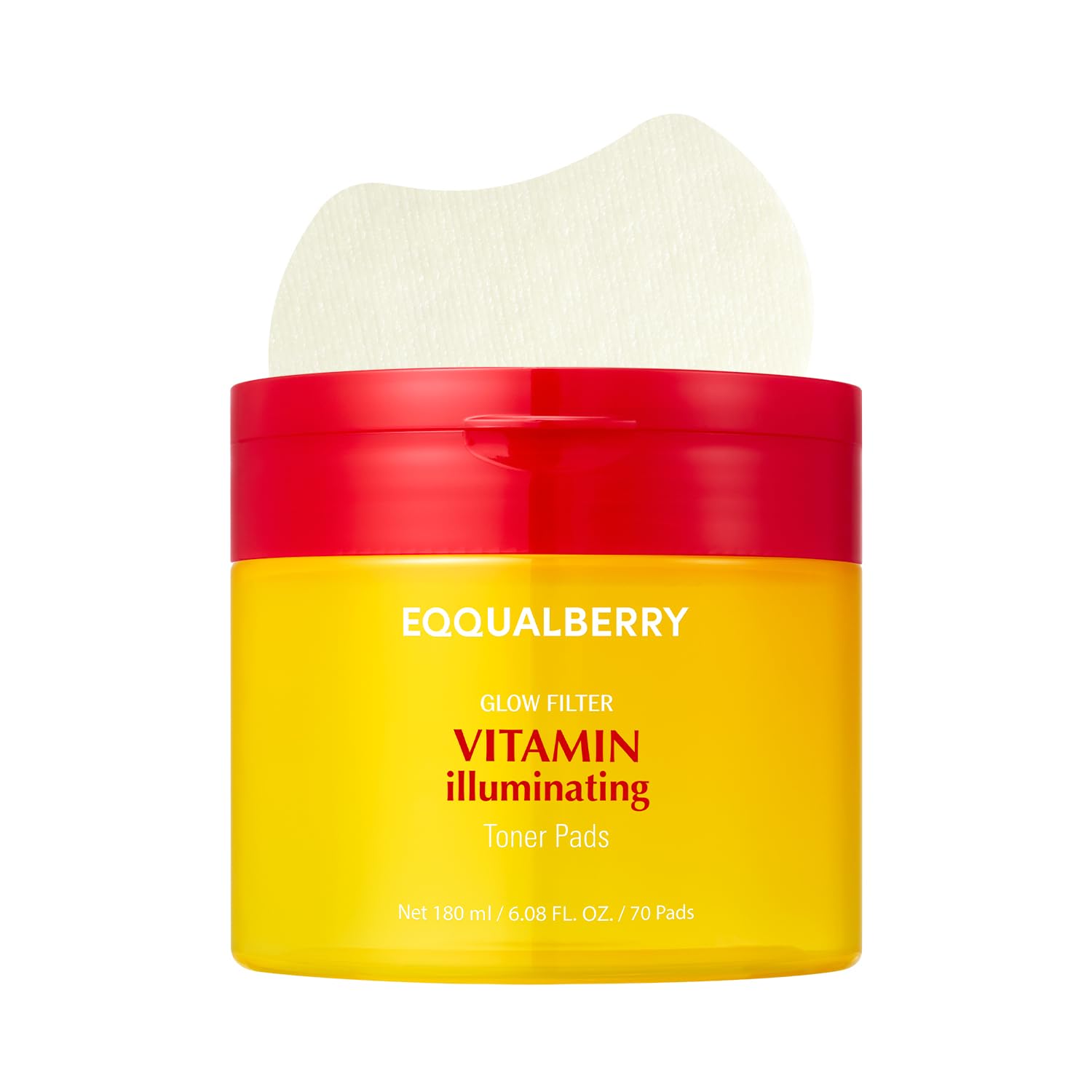 EQQUALBERRY Vitamin Illuminating Toner Pads | Niacinamide 2% + Brightening Vitamin C-Peptide | Hydrating Exfoliating Multi Pads & Dark Spot Remover - dailyvitalstore