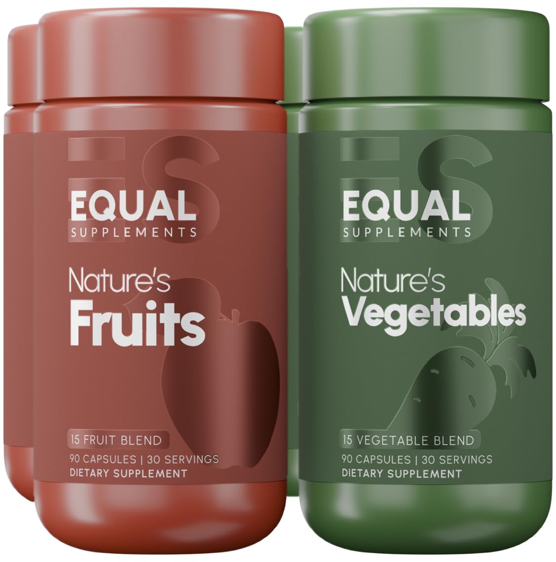 Equal Supplements Fruits and Vegetables Capsules | 2 Month Supply | GMP Certified-Manufactured in US | Fruit and Veggies Supplement for Balance | of Nature, Fruit and Vegetable Capsule for Adults - dailyvitalstore