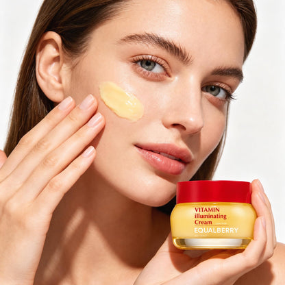 EQUALBERRY Vitamin Illuminating Cream with Niacinamide, TXA, Ceramide | Brightening for Uneven Tone & Dull Skin, Skin Barrier Support - dailyvitalstore