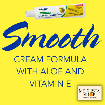 Equate Hemorrhoidal Cream,1.8 Oz (Pack of 02) Total 2 + me Gusta Sticker - dailyvitalstore