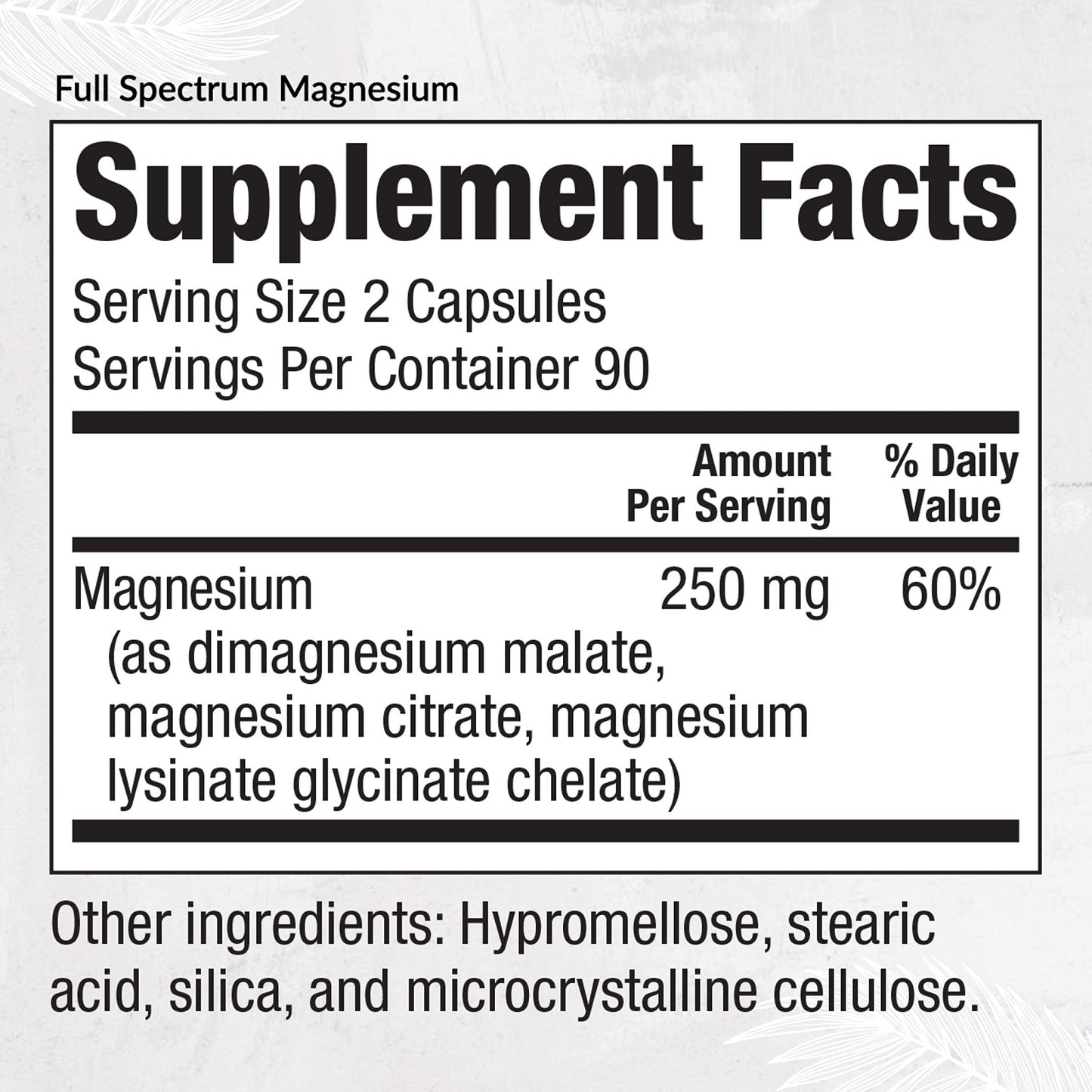 Equilife Full Spectrum Magnesium Supplement, Magnesium Glycinate, Citrate, & Malate, Bioavailable Mineral Blend, Dairy, Soy, & Gluten Free - dailyvitalstore