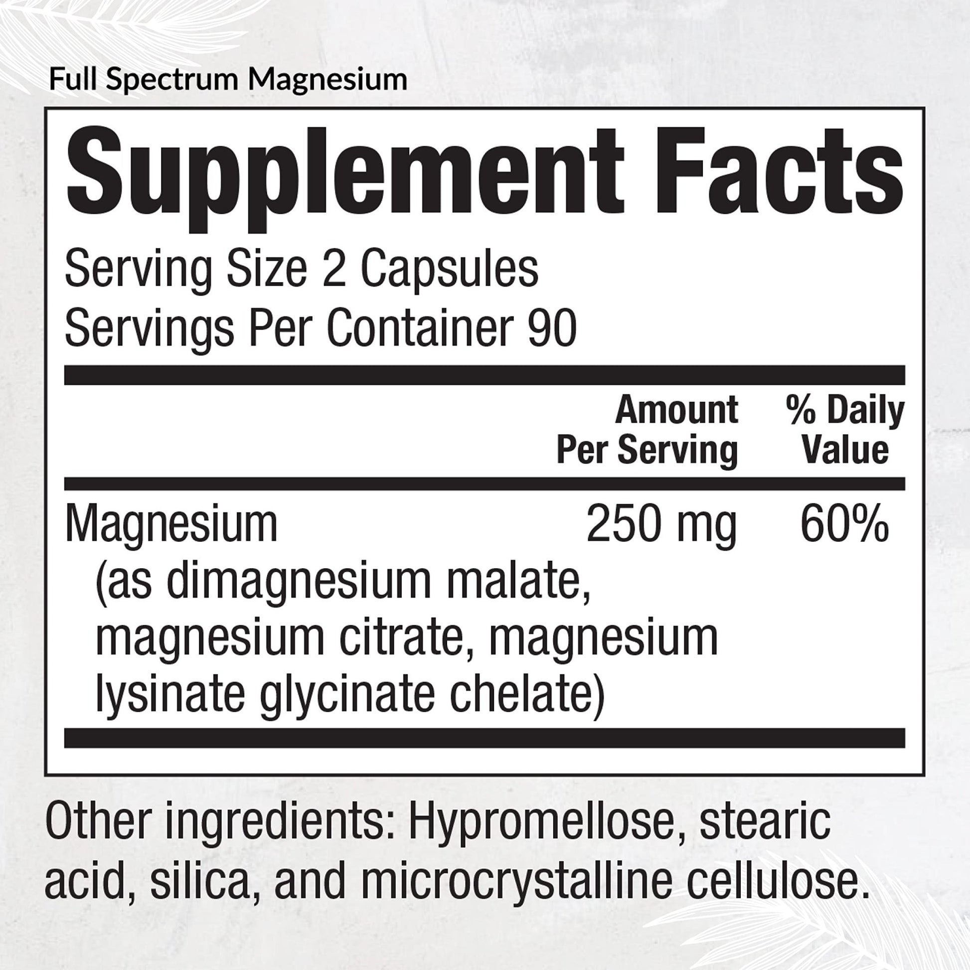 Equilife Full Spectrum Magnesium Supplement, Magnesium Glycinate, Citrate, & Malate, Bioavailable Mineral Blend, Dairy, Soy, & Gluten Free - dailyvitalstore