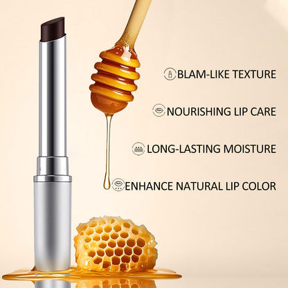 Erinde 2PCS Honey Lipstick Tinted Lip Balm - Hydrating Natural Glossy Lip Balm, Sheer Lightweight Color, Moisturizing Lipstick Makeup Lip Care Balm with a Hint of Natural Black Cherry Tint - dailyvitalstore