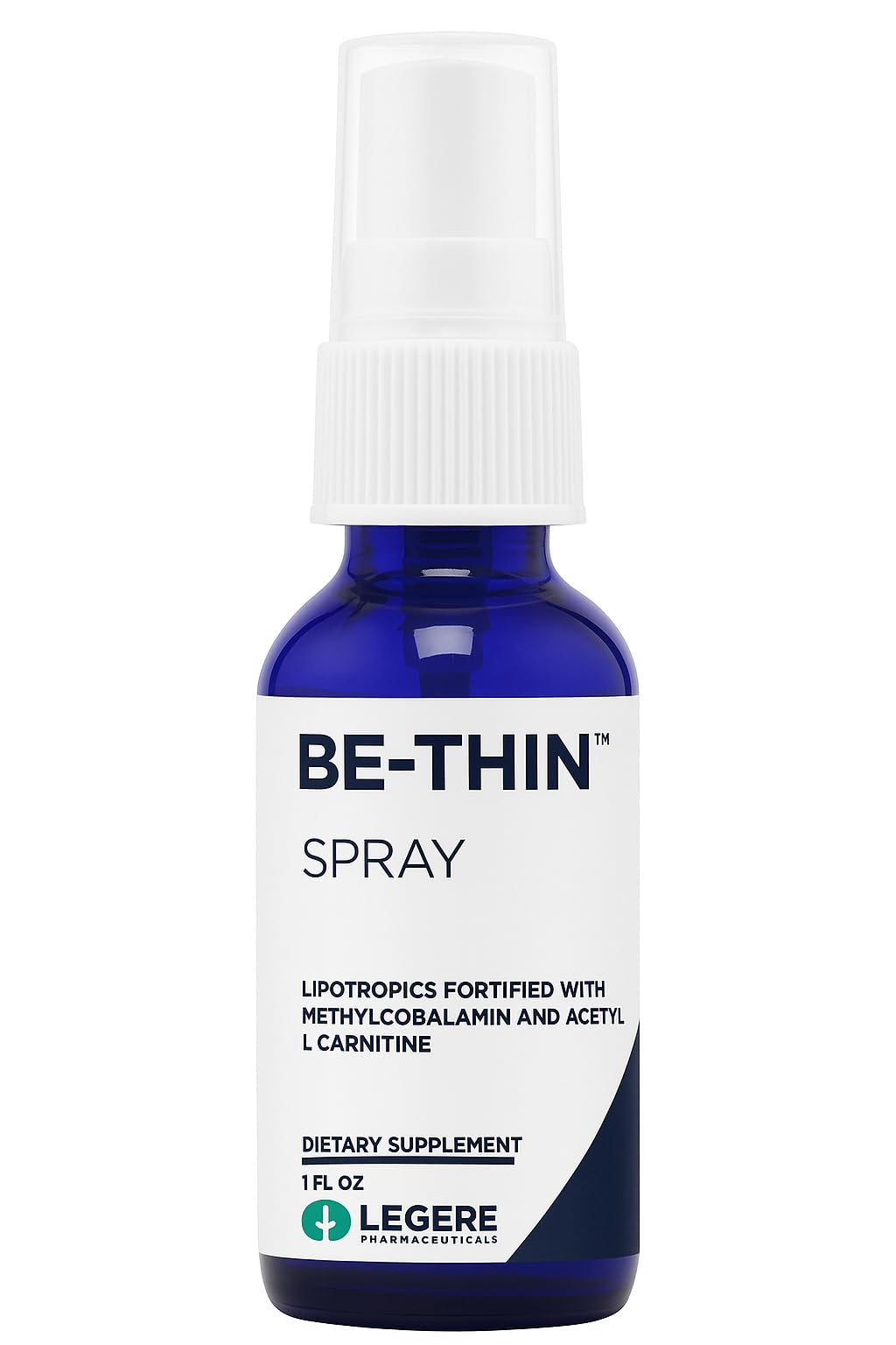 ES Global Brands Legere Pharmaceuticals Be-Thin Nutrient & Energy Support Spray – MIC Spray, Methionine, Inositol, Choline, Amino Acids, B12, – Wellness & Clean Energy, 1 fl oz - dailyvitalstore