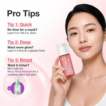 Essenherb Quick & Deep Oxy-Bubble Essence | Firming & Glow Serum with Collagen, Peptide & Niacinamide | Fast Absorption & Makeup-Ready - dailyvitalstore