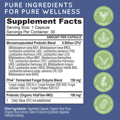 Essential Source TriActive Biotics Daily Care – Probiotics for Women and Men, 6 Billion CFU with Prebiotic Blend – Daily Digestive and Immune Support Gut Health Supplement – 30 Capsules - dailyvitalstore