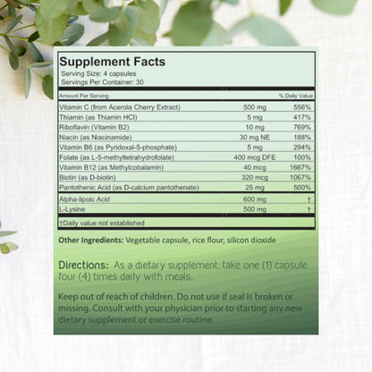 Essential Sprays Daily Oral Health Supplement - 30 Servings - Dentist Formulated Advanced Holistic Approach with L-Lysine, Niacin, Thiamin, & Vitamins for Men & Women - dailyvitalstore
