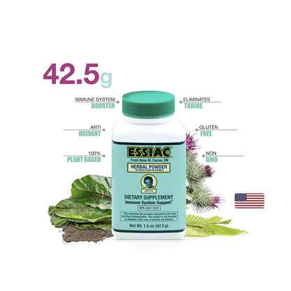 Essiac All-Natural Tea Powder & Organic Wild-Crafted Daily Drops | Detoxify Liver, Blood & Lymph Node - dailyvitalstore