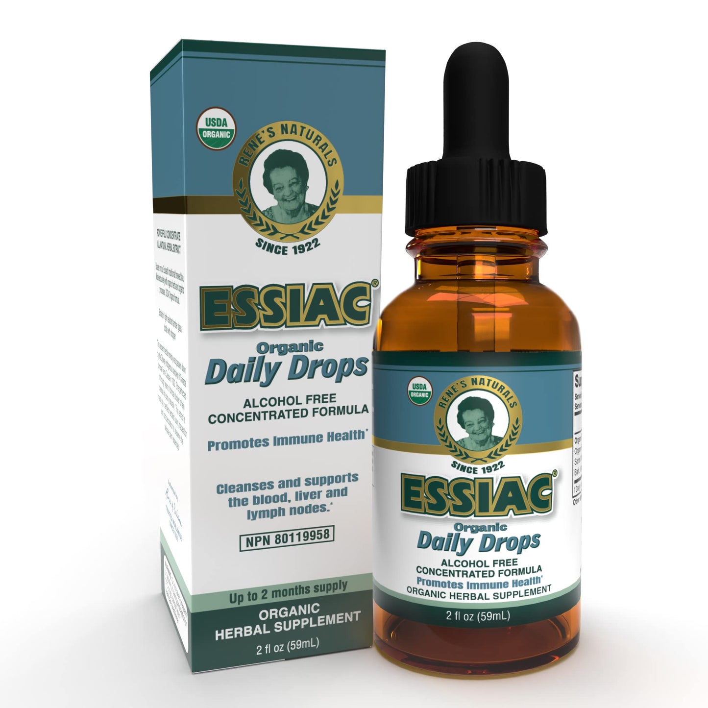 Essiac All-Natural Tea Powder & Organic Wild-Crafted Daily Drops | Detoxify Liver, Blood & Lymph Node - dailyvitalstore