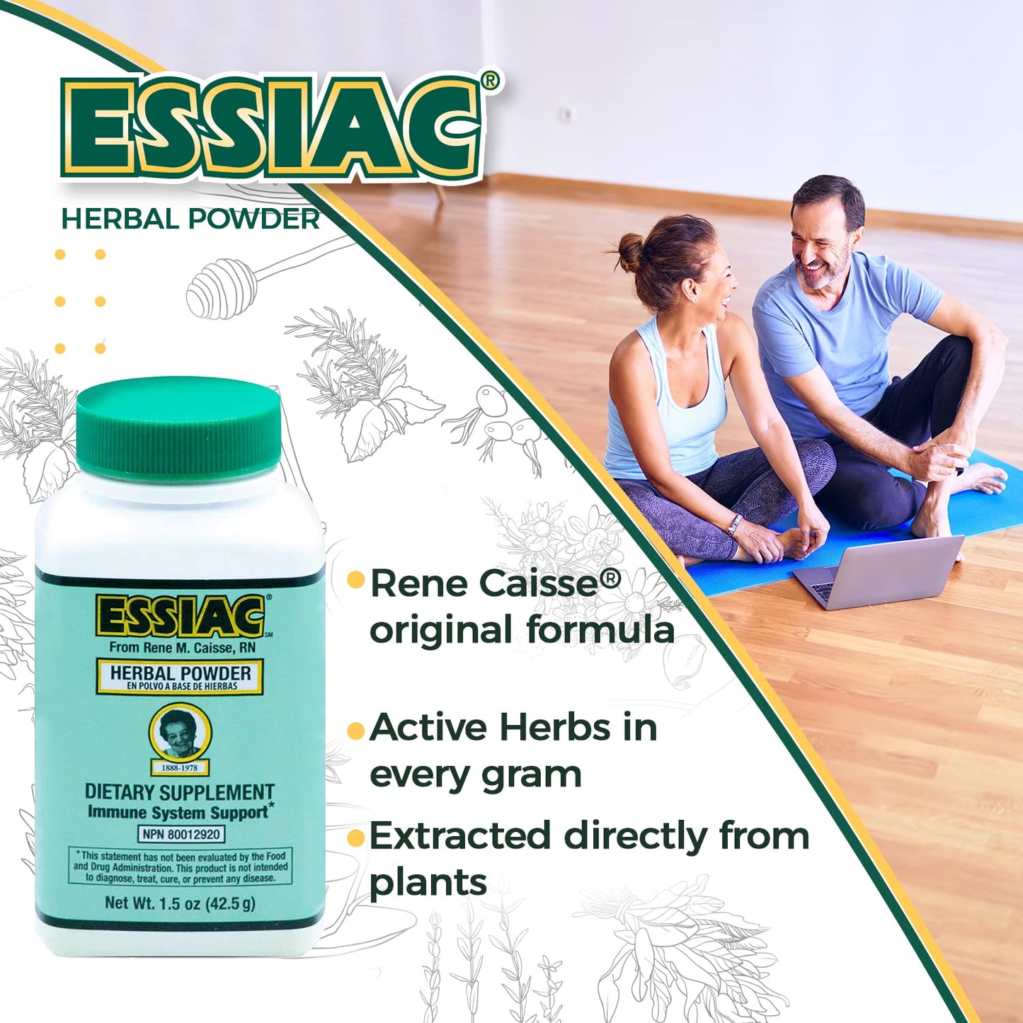 Essiac PowderESSIAC Original Herbal Tea Powder – 1.5 oz Bottle | Powerful Antioxidant Blend to Help Promote Overall Health & Well-Being | Original Formula from 1922 (1) - dailyvitalstore