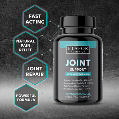 ETAFOR Joint Support Supplement - Joint Health Supplement with Glucosamine, Boswellia Serrata, Turmeric and Black Pepper Extract - dailyvitalstore