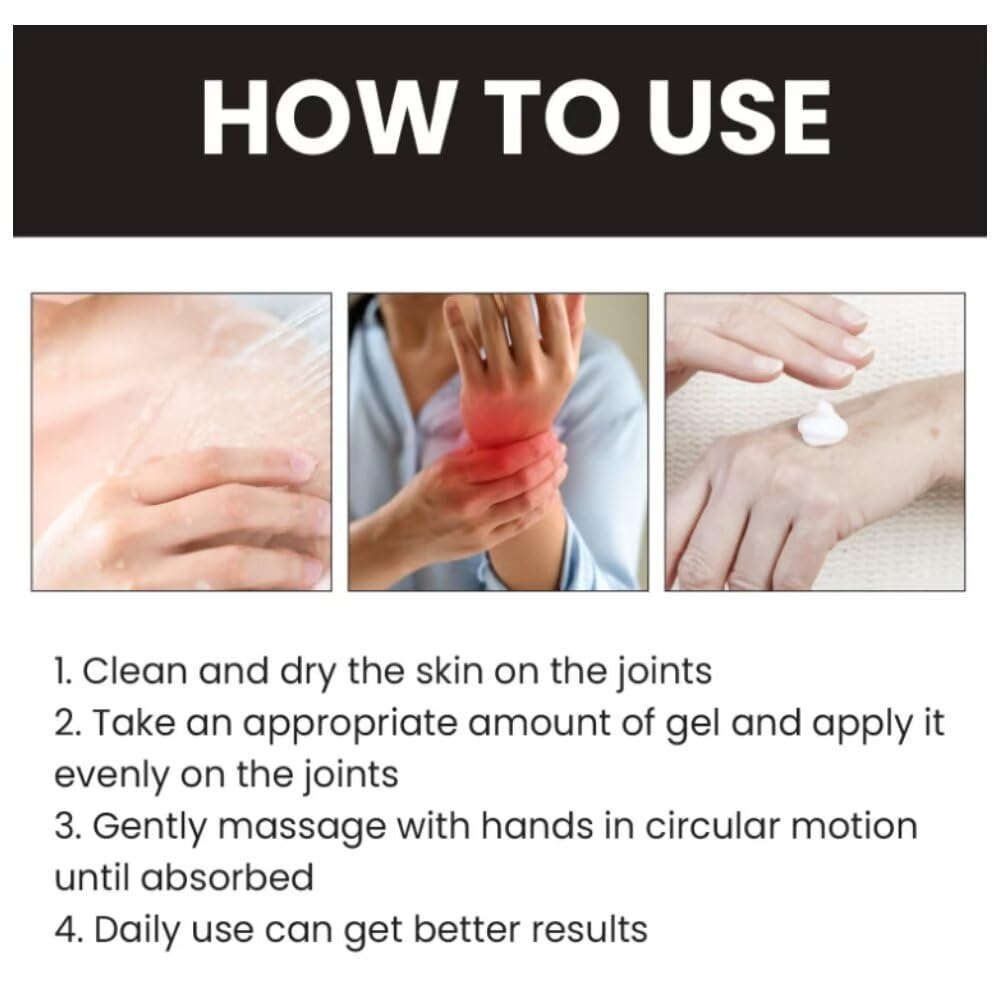 ETKOVNJ 6 Packs Bee Venom Cream, Bee Venom Bone Gel Joint Gel for Neck, Waist, Back of Hands, Feet and Legs - dailyvitalstore