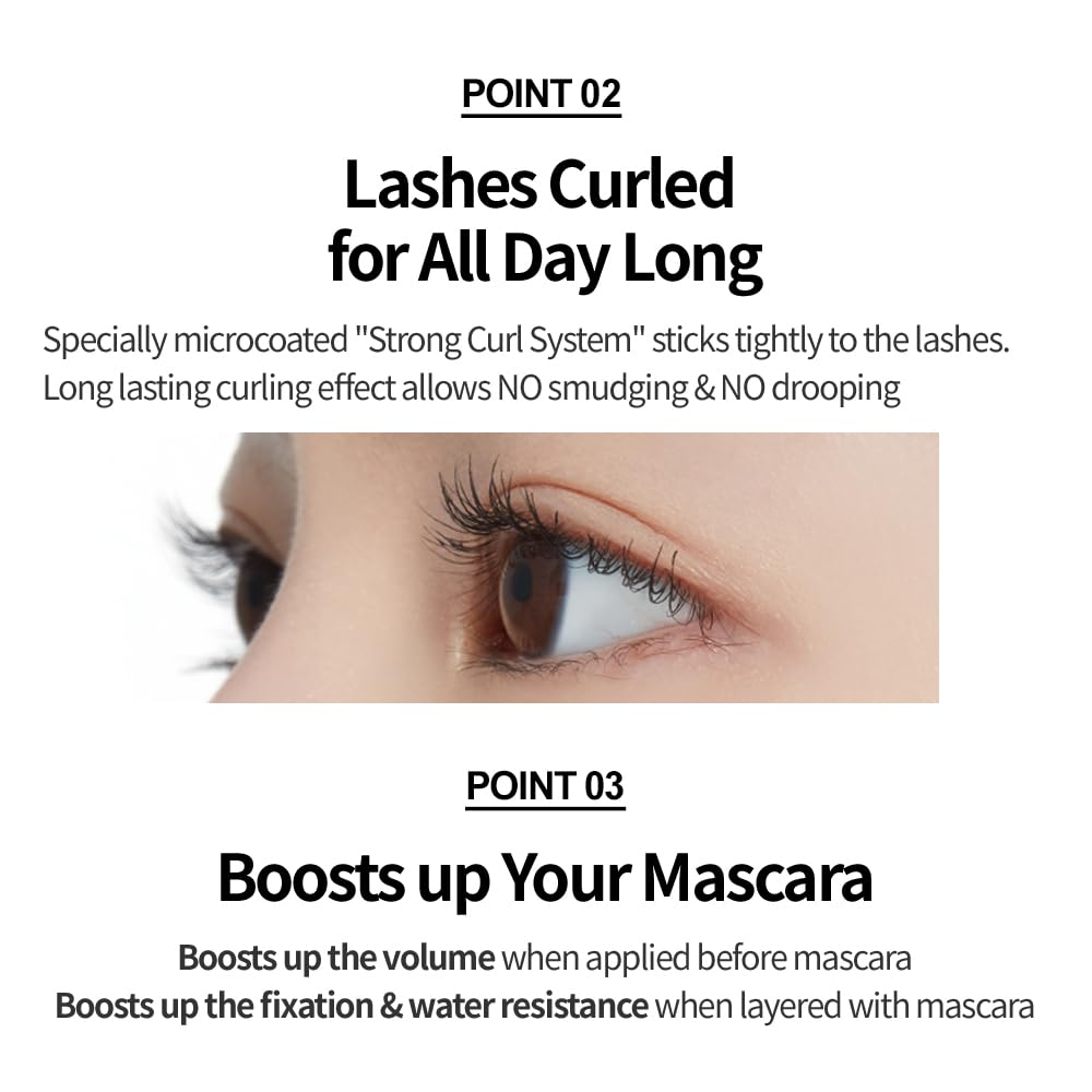 ETUDE Oh M'Eye Lash Black Tint Mascara – Natural Glossy Effect with Long Lasting Strong Curl System, Volume Enhancing, Smudge-Free, Improved fixation and water resistance, Korean Makeup, Kbeauty - dailyvitalstore