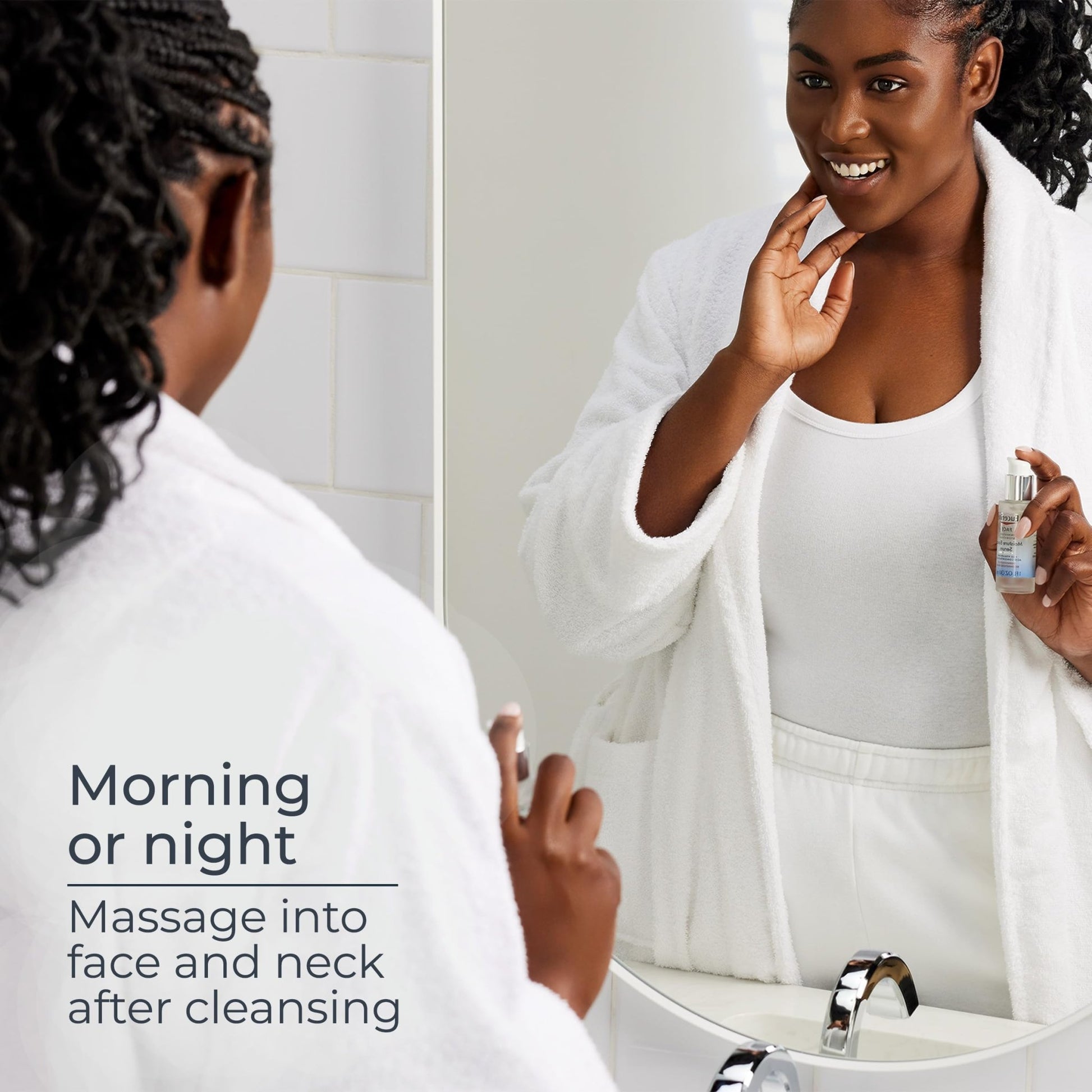 Eucerin Immersive Hydration Smoothing Face Serum, Ultra-Lightweight Hyaluronic Acid Serum Reduces the Look of Fine Lines and Wrinkles, 1 Fl Oz Bottle - dailyvitalstore