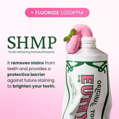 EUTHYMOL Whitening Toothpaste (3.7fl oz) - Stain Removal in 2 Weeks, Long-Lasting Freshness for Sensitive Gum & Teeth. Bad Breath - dailyvitalstore
