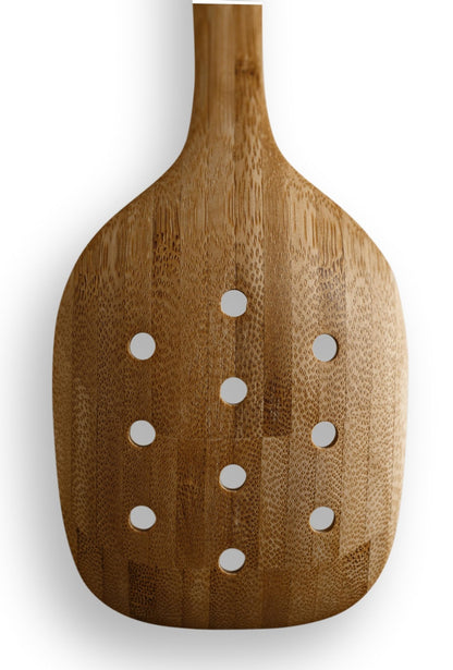 EVA SOLO | Nordic Kitchen Perforated Ladle Bamboo | Ideal for Straining and Serving Pasta and Vegetables | Natural & Eco-friendly Alternative to Plastic | Bamboo - dailyvitalstore