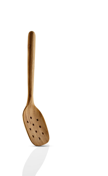 EVA SOLO | Nordic Kitchen Perforated Ladle Bamboo | Ideal for Straining and Serving Pasta and Vegetables | Natural & Eco-friendly Alternative to Plastic | Bamboo - dailyvitalstore
