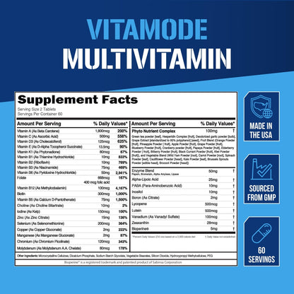 EVL Advanced Daily Multivitamin - Men's Multivitamin with Essential Minerals Phytonutrient Complex and VitaMode Active Mens Vitamins for Energy - dailyvitalstore