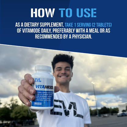 EVL Advanced Daily Multivitamin - Men's Multivitamin with Essential Minerals Phytonutrient Complex and VitaMode Active Mens Vitamins for Energy - dailyvitalstore