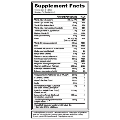 Evlution Nutrition VitaLean - Vitamins + Weight Loss Support - Key Vitamin + Core Antioxidant Support - Daily Nutrient & Weight Management Support - Bone, Eye & Immune Support - 45 Servings - dailyvitalstore